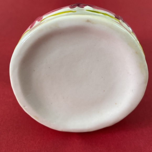 Vintage wedding engagement ring box keeper trinket keepsake box fairy ceramic - Picture 5 of 11